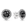 Pink CZ 925 Silver Stud Earrings Jewelry